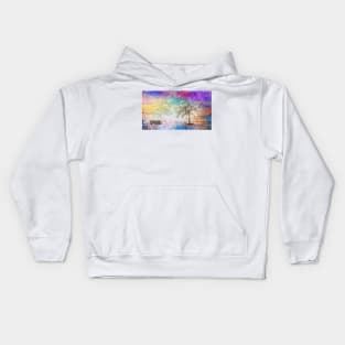 Winter storm park Kids Hoodie